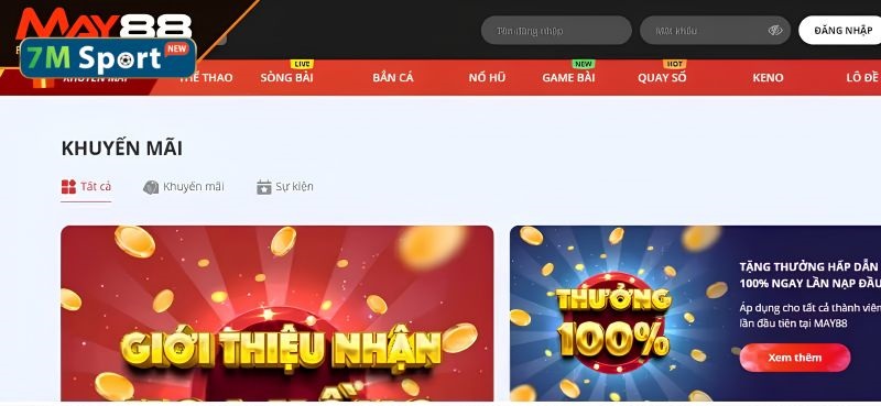 May88 dành tặng gói thưởng hấp dẫn dành cho tân thủ mới tham gia cá cược May88 dành tặng gói thưởng hấp dẫn dành cho tân thủ mới tham gia cá cược