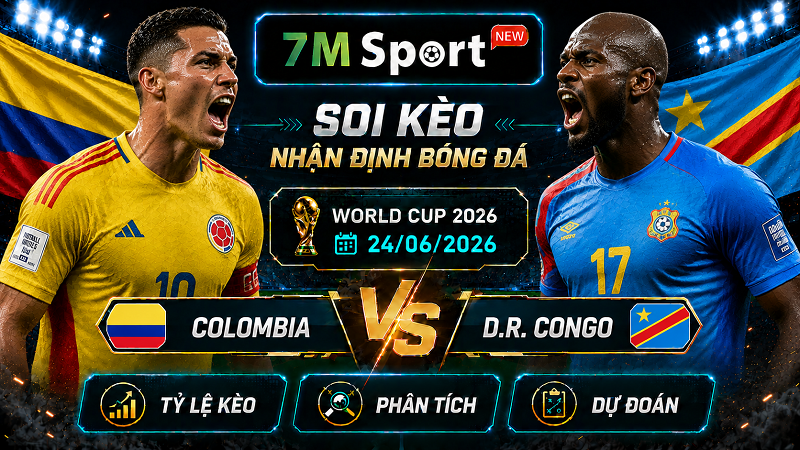 Đội hình dự kiến trước trận Colombia vs D.R. Congo